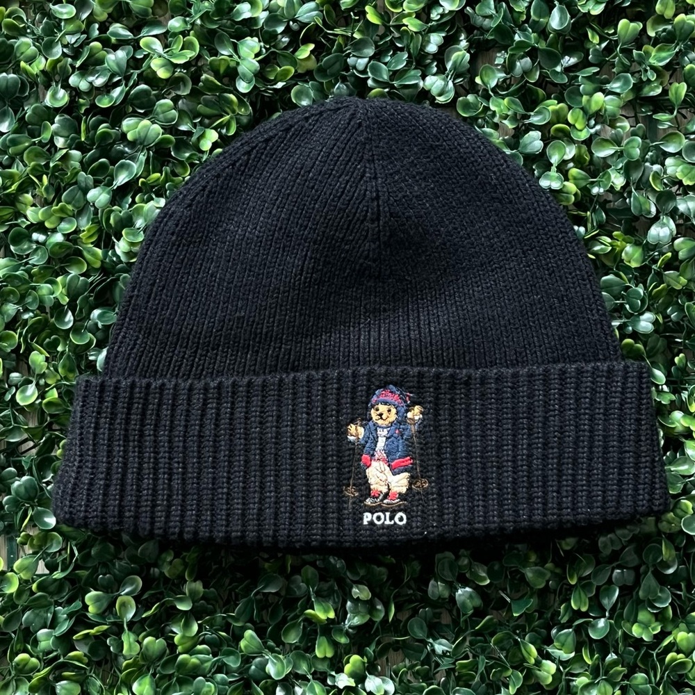 Polo Ralph Lauren Ski Bear Beanie, Merino Blend - Picture 1 of 2
